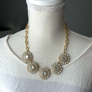 Crystal floral J. Crew factory necklace